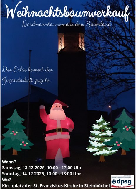 Weihnachtsbaumverkauf Franziskus 2025
