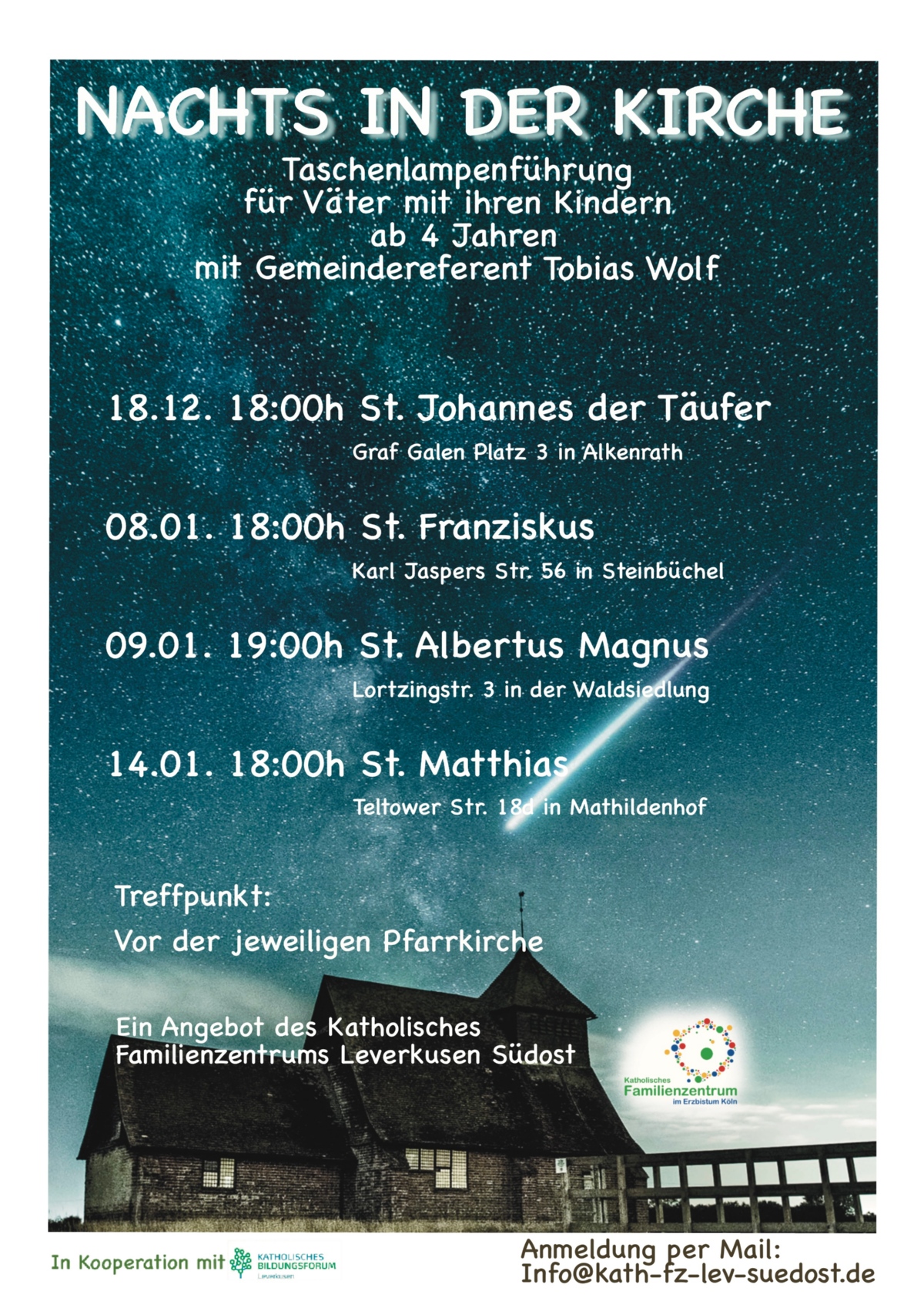 Nachts in der Kirche
